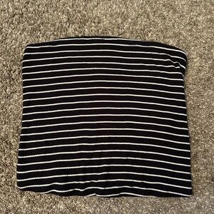 American Eagle tube top black and white striped size medium